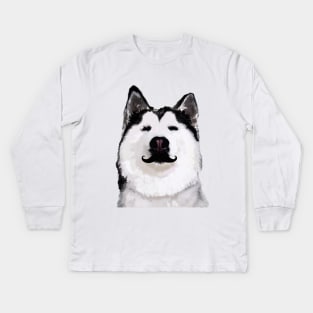 Husky Dog Kids Long Sleeve T-Shirt